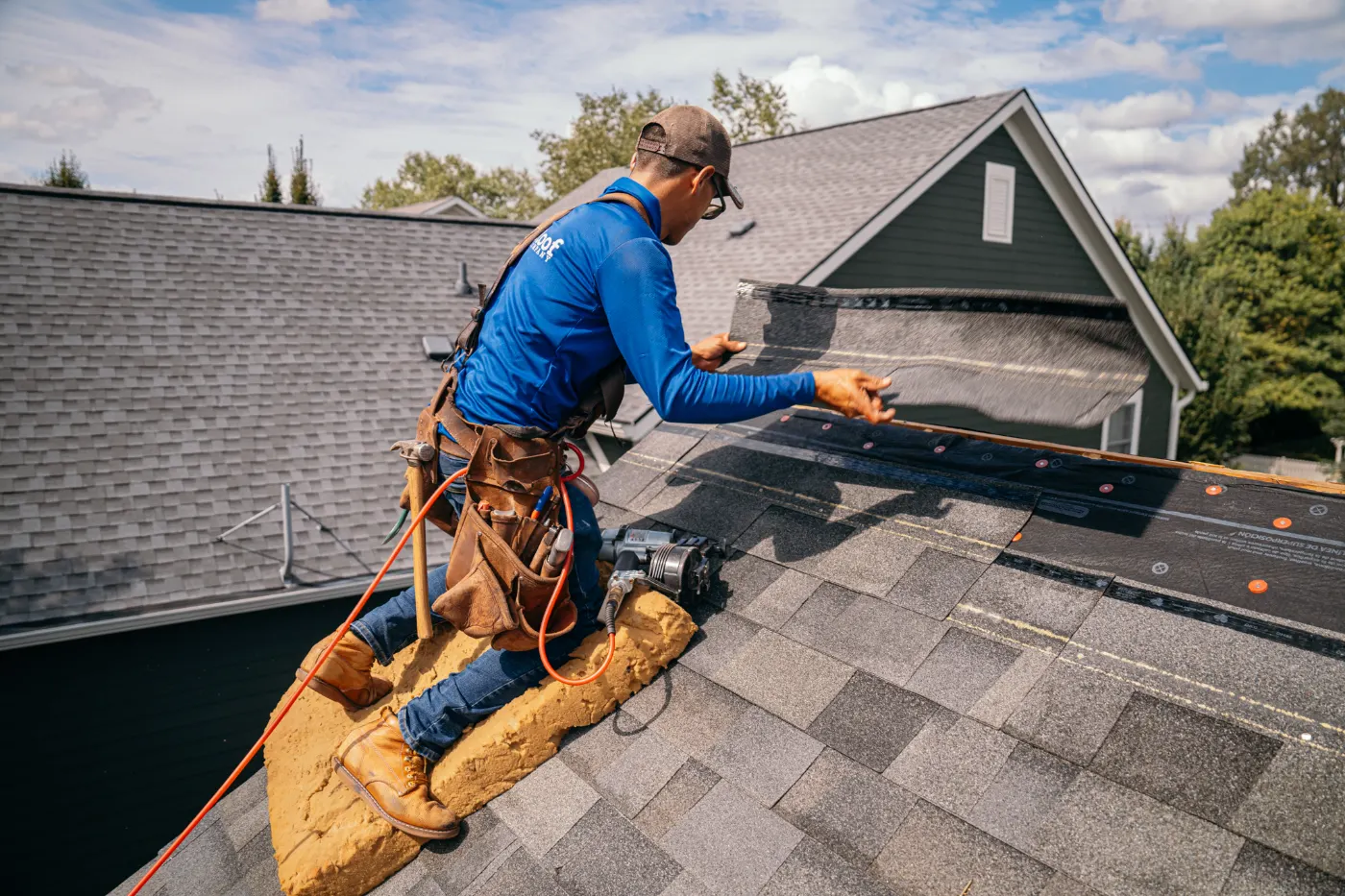 Flashing and seam work in Providence Green
