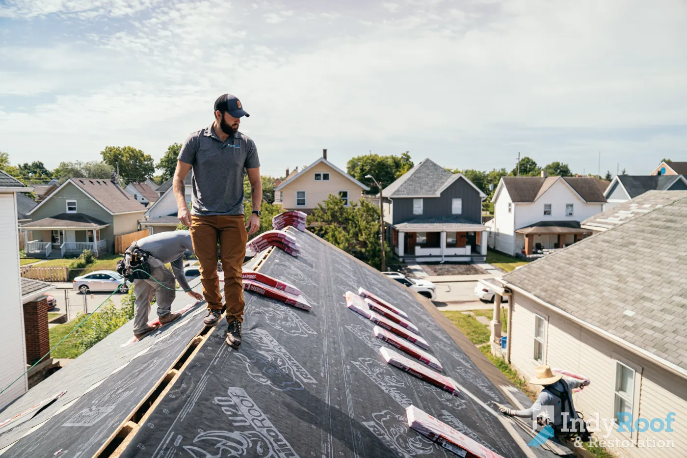 Commercial roof inspection documented in Providence Green